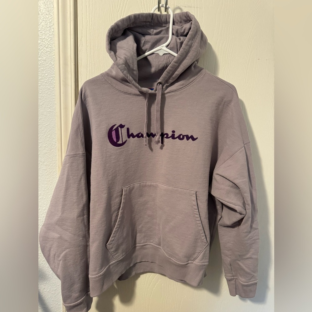 Women’s XL Champion hoodie- lavender and purple